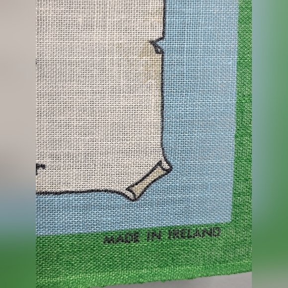 Vintage Irish Linen 'Bless This House by Helen Taylor" NWOT 1980's - Picture 4 of 9